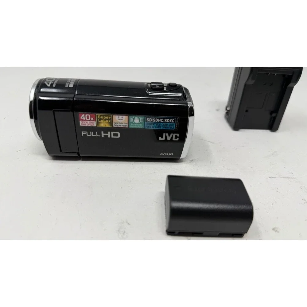 JVC Everio HD SD Camcorder GZ-HM40BU Battery + Charger - TESTED!